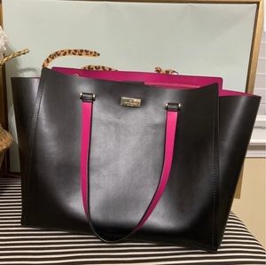 Kate Spade black & pink tote
